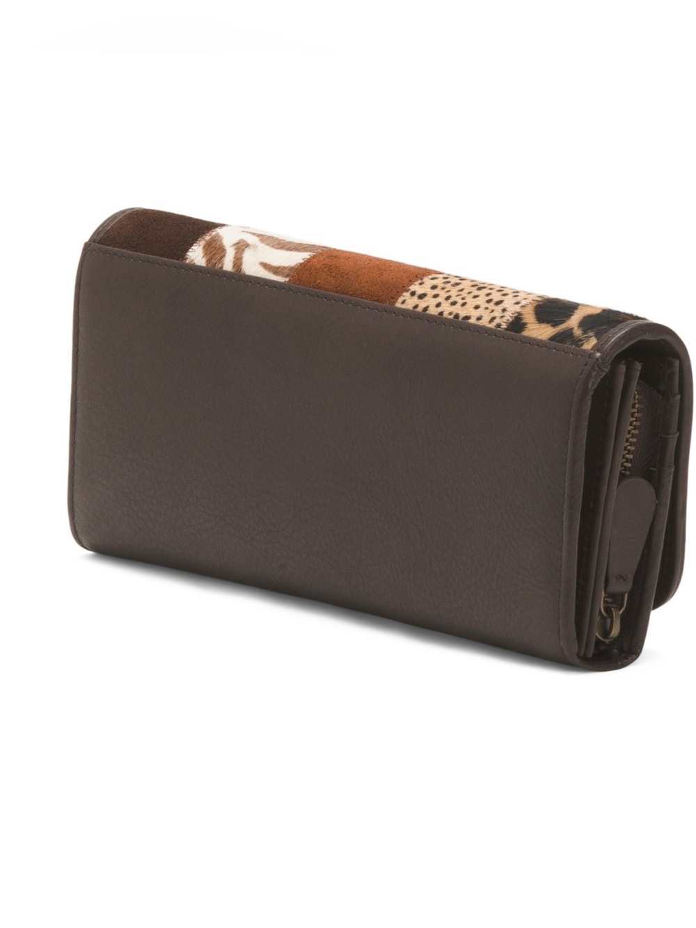 Marta Ponti Patchwork Haircalf Leather Wallet - Picture 3 of 10